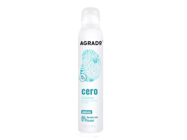 Унисекс деликатен спрей дезодорант AGRADO Cero / 0% Sensitive 72h 200 мл. – AGRADO Унисекс деликатен спрей дезодорант AGRADO Cero / 0% Sensitive 72h 200 мл. – AGRADO