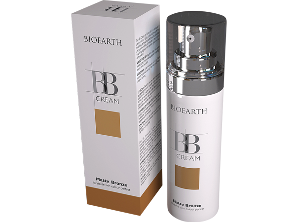 ВВ крем за лице за всеки тип кожа с розово масло Matte bronze - Bioearth ВВ крем за лице за всеки тип кожа с розово масло Matte bronze - Bioearth