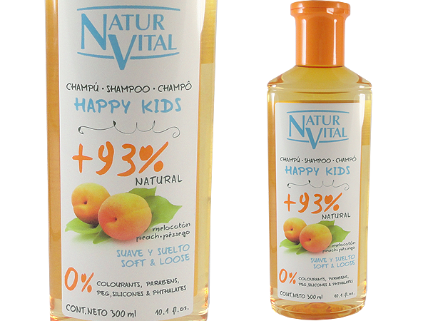 Хипоалергичен шампоан с екстракт от праскова за деца Happy Kids - Natur Vital Хипоалергичен шампоан с екстракт от праскова за деца Happy Kids - Natur Vital