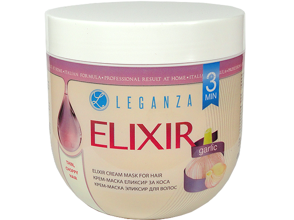 Крем-маска за слаба коса с чесън Elixir Leganza - Rosa Impex Крем-маска за слаба коса с чесън Elixir Leganza - Rosa Impex
