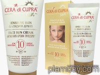 Слънцезащитен крем за лице за чувствителна кожа SPF 10 Cera di Cupra - Ciccarelli 